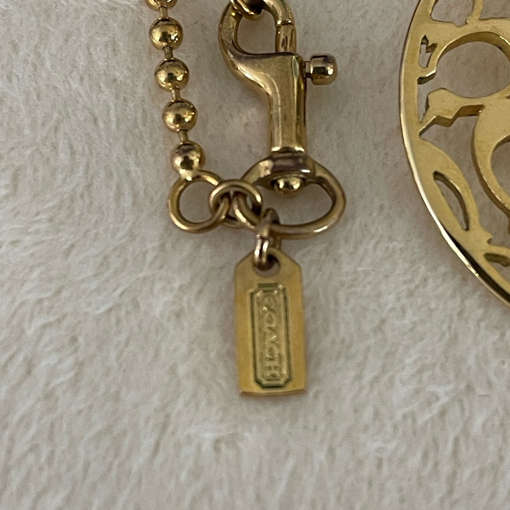 Trending Signature Coach Medallion Necklace and Earrings, Beautiful Condition - Picture 3 of 8